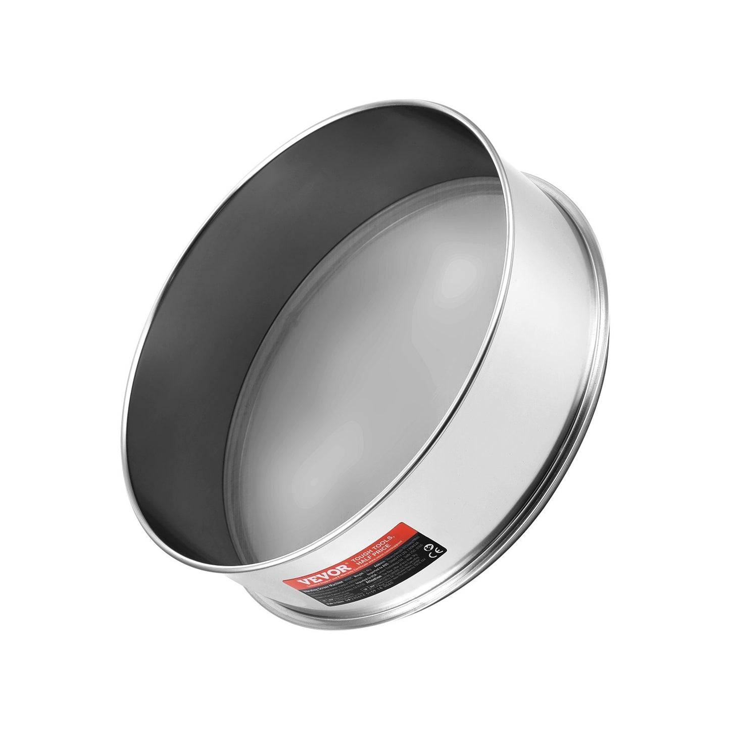 Feinmaschiges Mehlsieb, 80 Mesh, aus lebensmittelechtem Edelstahl 304, Durchmesser 32 cm (12,6 Zoll), 5 Maschenweiten für Mungbohnen, Reis, Mehl und Perlmehl