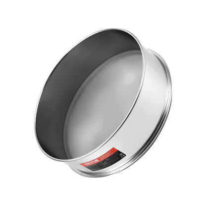 Feinmaschiges Mehlsieb, 80 Mesh, aus lebensmittelechtem Edelstahl 304, Durchmesser 32 cm (12,6 Zoll), 5 Maschenweiten für Mungbohnen, Reis, Mehl und Perlmehl