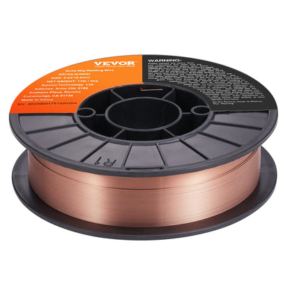 Solid MIG Welding Wire, ER70S-6 0.8mm 5.0kg with Low Splatter and High Levels of Deoxidizers for All Position Gas Welding