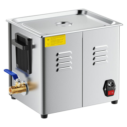 10L Ultrasonic Cleaner, Professional Ultrasonic Cleaner Machine with Cleaning Basket & Digital Display, 180W Stainless Steel 40kHz Cleaning Machine for Watches, Razors, Jewelry, Coins, and More