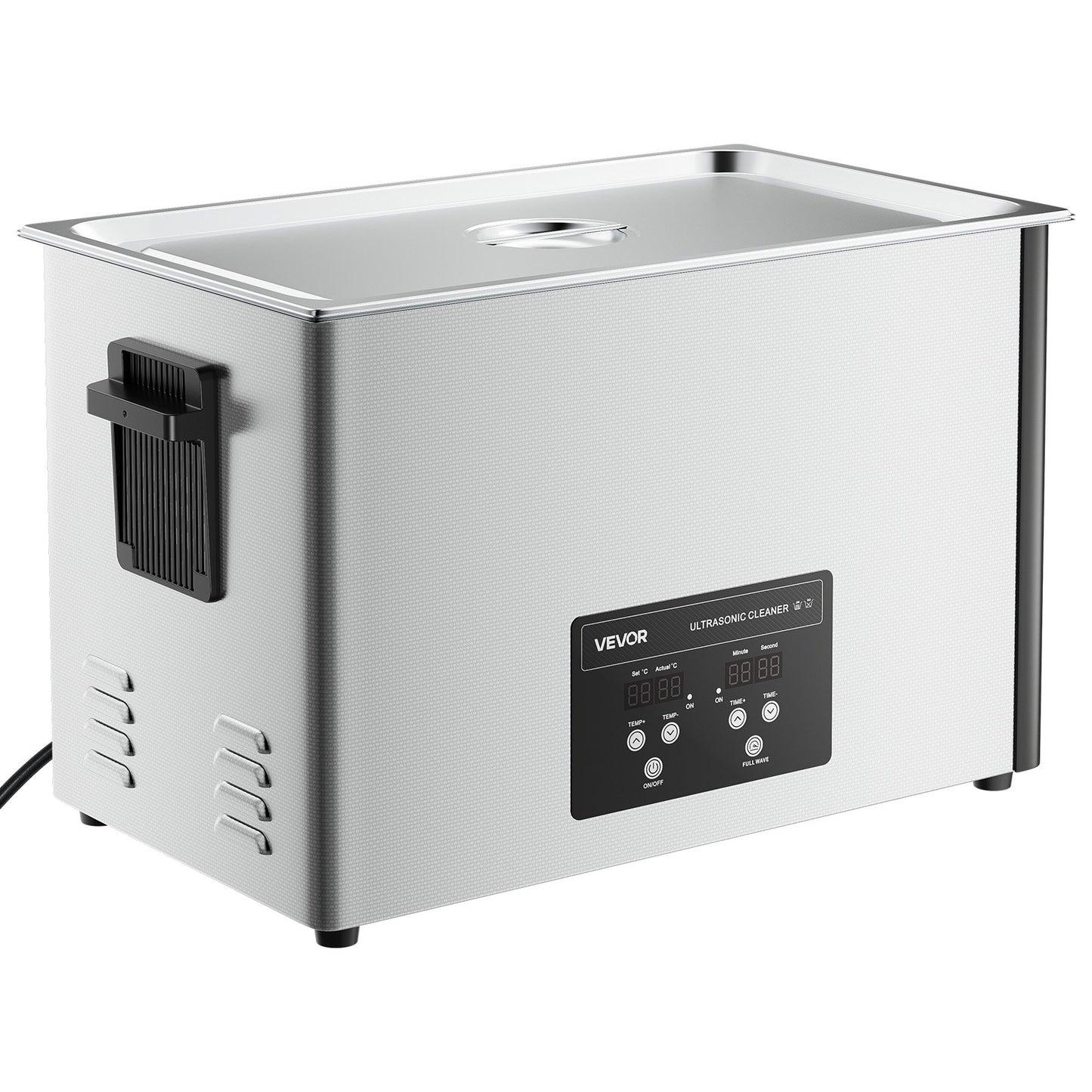 30L Ultrasonic Cleaner, Professional Ultrasonic Cleaner Machine with Cleaning Basket & Digital Display, 480W Stainless Steel 40kHz Industrial Cleaning Machine for Parts, Carburetors, Instruments