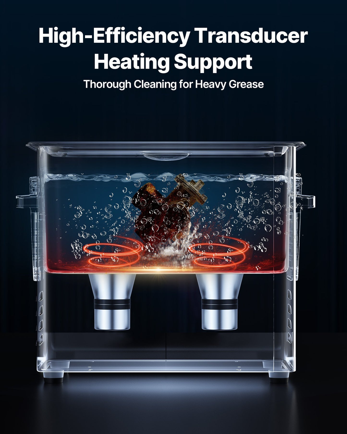 6L Ultrasonic Cleaner, Professional Ultrasonic Cleaner Machine with Cleaning Basket & Digital Display, 120W Stainless Steel 40kHz Cleaning Machine for Watches, Razors, Jewelry, Coins and More