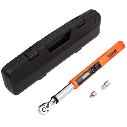 Digital Torque Wrench, 9.5 mm Drive Electronic Torque Wrench, Torque Wrench Kit 3.7-37ft.lb/5-50n.m Torque Range Accurate to ±2%, 3-Mode Adjustable Torque Wrench Set with LED Buzzer Calibration Calibration