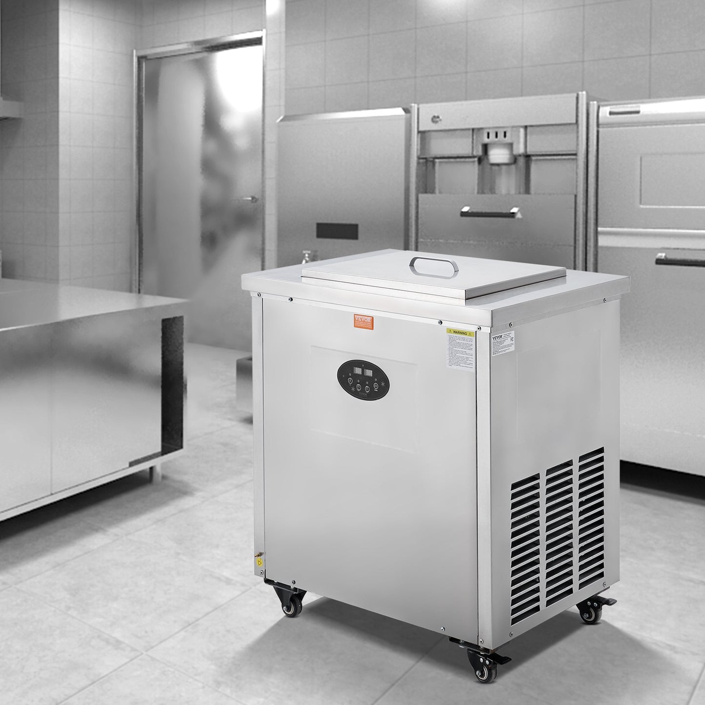 Gewerbliche Eismaschine, Einzelform-Set – 40-teilige Eismaschine, gewerbliche Eismaschine aus Edelstahl, Eis am Stiel-Maschine für Bars, Cafés und Milchtee-Läden