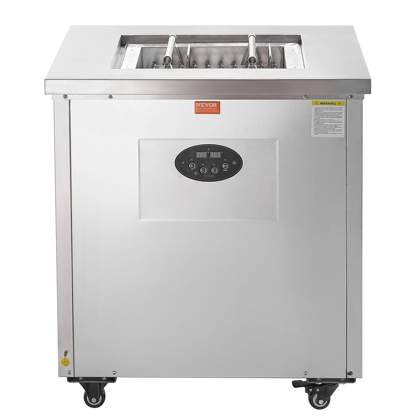 Gewerbliche Eismaschine, Einzelform-Set – 40-teilige Eismaschine, gewerbliche Eismaschine aus Edelstahl, Eis am Stiel-Maschine für Bars, Cafés und Milchtee-Läden