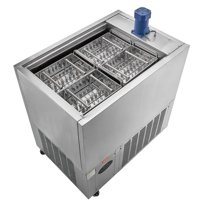 Gewerbliche Eismaschine, 4-teiliges Formenset – 120 Stück Eis am Stiel, Gewerbliche Eismaschine aus Edelstahl, Eis am Stiel-Maschine für Bars, Cafés, Milchtee-Läden (30 Stück / Formenset)