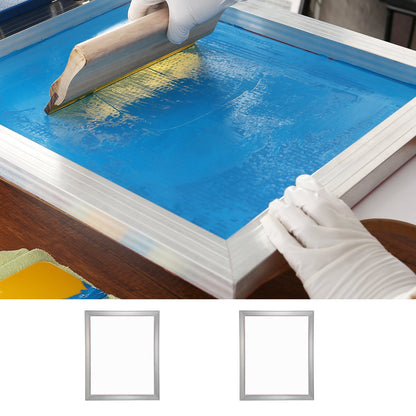 Screen Printing Kit, 2 Pieces Aluminum Silk Screen Printing Frames, 20x24inch Silk Screen Printing Frame with 230 Count Mesh, High Tension Nylon Mesh and Sealing Tape for T-shirts DIY Printing