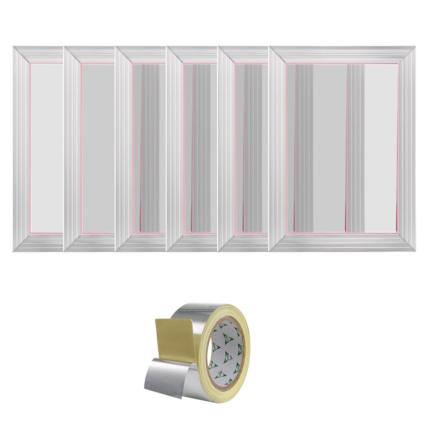 Screen Printing Kit Silk Screen Printing Frame 25.4 cm x 35.6 cm 110 Count Mesh 6pcs