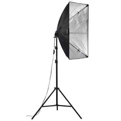 Softbox Lighting Kit 50x70 cm / 20x28 inch 45W 3000-6500K LED Bulbs for Shooting