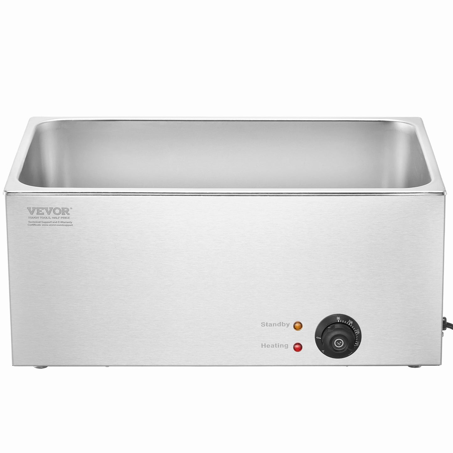 Commercial Food Warmer 18L Bain Marie 1200W Electric Buffet Warmer Steam Table Food Warmer Countertop Stainless Steel Food Warmer Wet or Dry Use for Parties, Catering and Restaurant