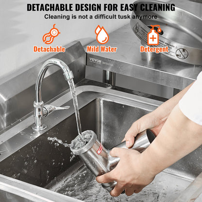 Meat Grinder, 9 Lbs/Min Capacity Electric Meat Grinders with Blade, Grinding Plate, Sausage Maker, Stainless Steel Commercial Meat Mincer for Kitchen Restaurant Butcher Store