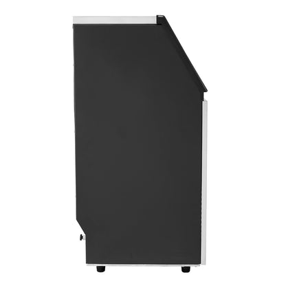 120lbs/24H Commercial Ice Maker, 45 Ice Cubes in 15 Minutes, Freestanding Ice Maker Machine with 33lbs Large Storage Capacity for Bar Office Restaurant, with LED Digital Display & Self-Cleaning