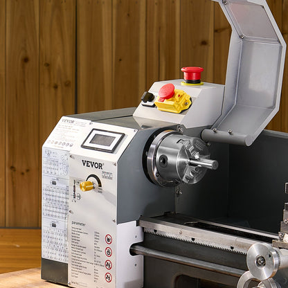 3-Jaw Lathe Chuck, 3 Inch (80 mm), Self-Centering Chuck, 0.08-2.48 in (2-63 mm) Clamping Range with T-key Fixing Screws Reversible Jaws, HT300 Material, Internal External for Wood Metal Lathe