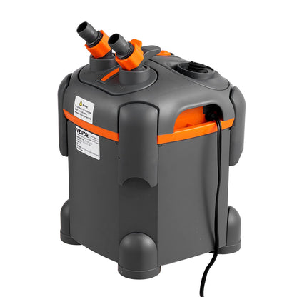 113.6 L Aquarium Canister Filter 8w UV Lamp Fish Tank Quiet