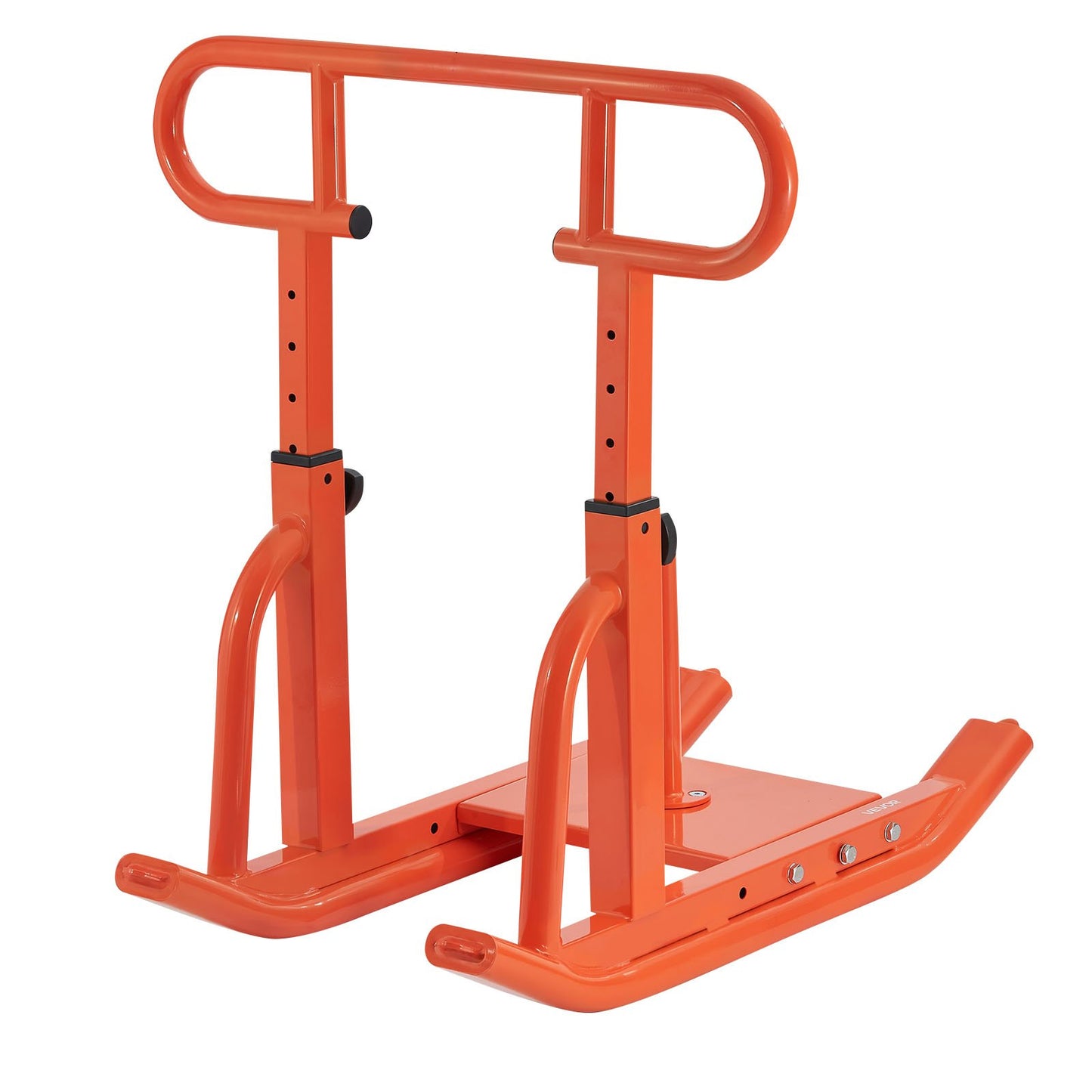 Weight Sled, Steel Power Sled, Fitness Training Sleds for Athletic Exercise Speed Improvement, Workout Equipment with Adjustable Height Handle, Compatible with 25/51 mm Weight Plates, Orange