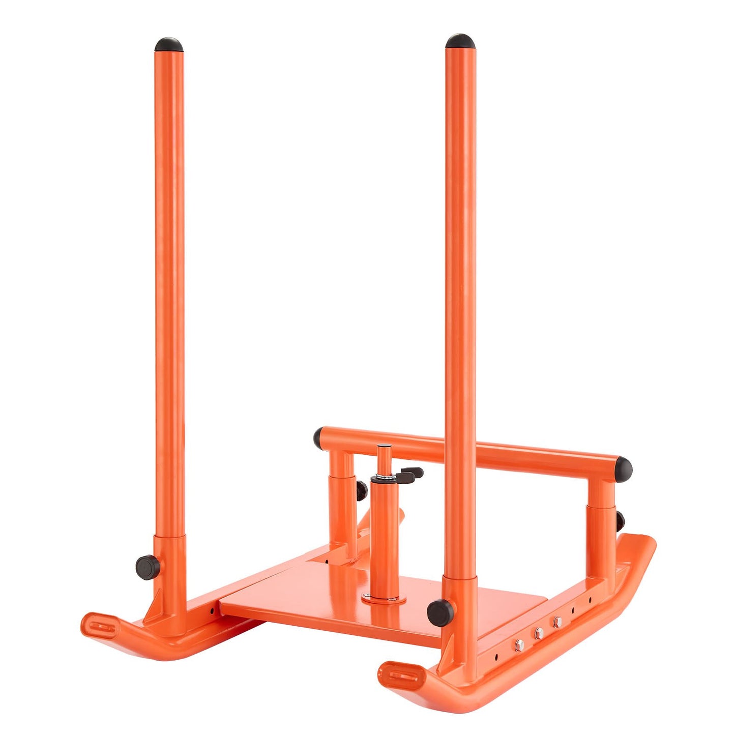 Weight Sled, Steel Power Sled, Fitness Strength Training Sleds for Athletic Exercise Speed Improvement, Workout Fitness Equipment with Handle, Compatible with 25/51 mm Weight Plates, Orange