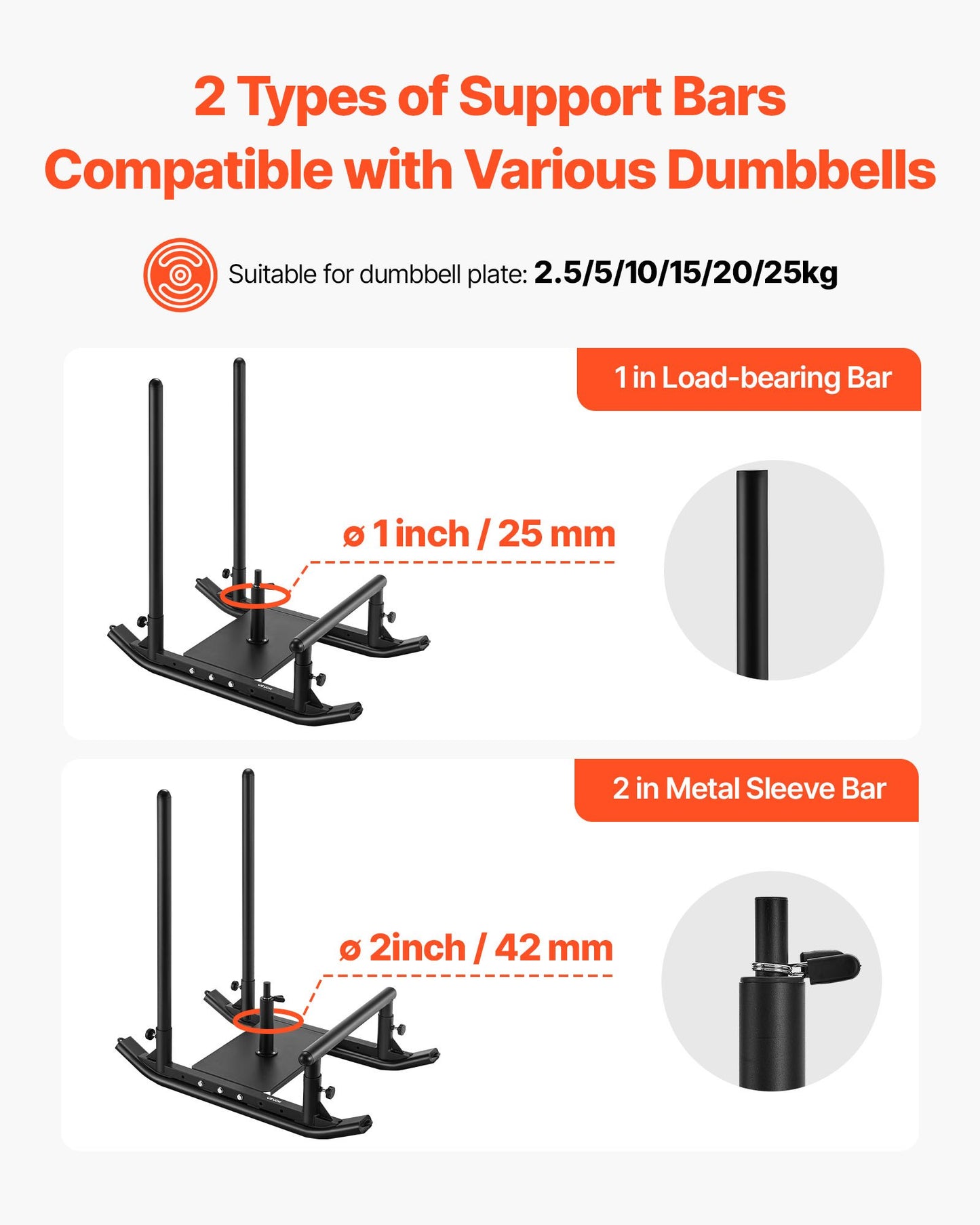 Weight Sled, Steel Power Sled, Fitness Strength Training Sleds for Athletic Exercise Speed Improvement, Workout Fitness Equipment with Handle, Compatible with 25/51 mm Weight Plates, Black