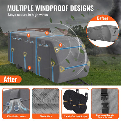 Trailer Travel RV Cover 731.5-823 cm Class A Camper Cover Non-Woven Fabric