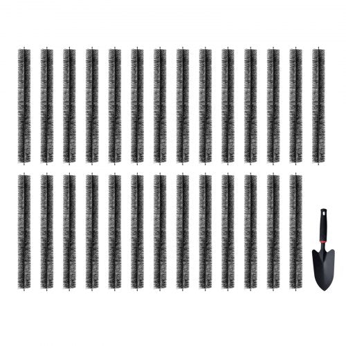 Gutter Brush, 80 Feet Total Length 4.33 inch Diameter Gutter Cleaning Tools, Ground-Level Gutter Brush Leaf Guard for 5 Inch Gutters, Easily Clear roof Leaves and Debris, 27 Pack