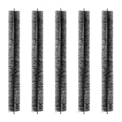 Gutter Brush, 15 Feet Total Length 4.33 inch Diameter Gutter Cleaning Tools, Ground-Level Gutter Brush Leaf Guard for 5 Inch Gutters, Easily Clear roof Leaves and Debris, 5 Pack