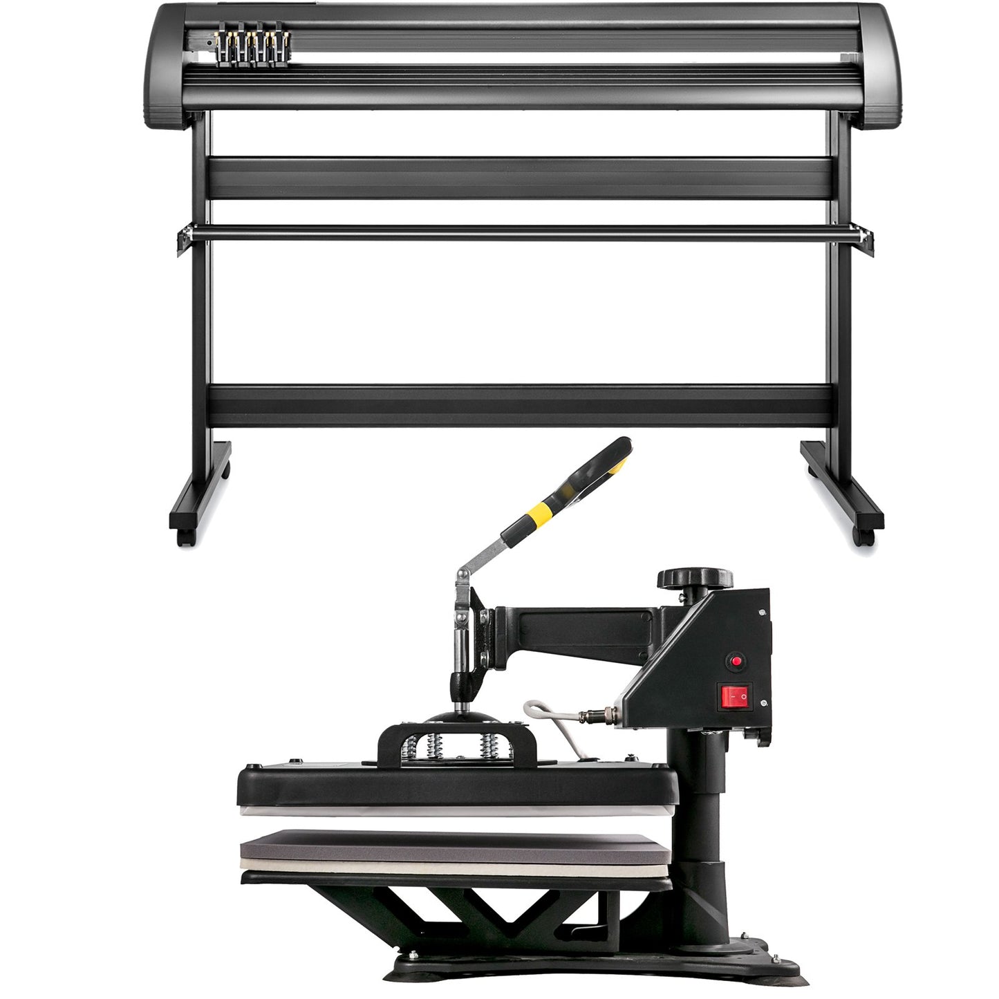 5 In1 Heat Press 38.1 x 38.1 cm Transfer Cap 134.6 cm Vinyl Cutter Plotter Cutting 3 Blades