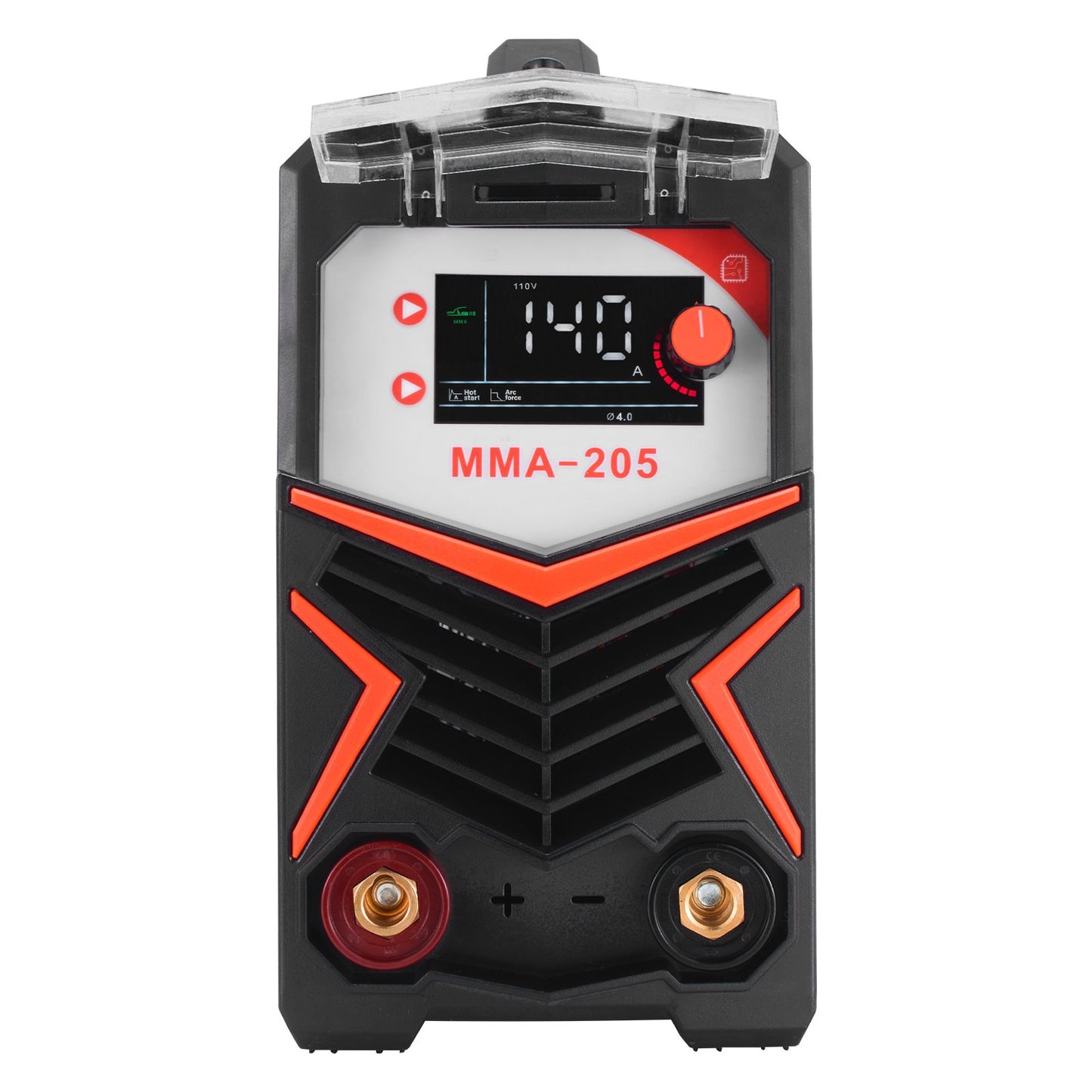 MMA Welder, 205A 2-in-1 MMA Lift TIG Stick Welding Machine, IGBT Inverter Portable Welder Machine with Digital Display, Hot Start Arc Force Anti-Stick (Lift Torch Not Included)