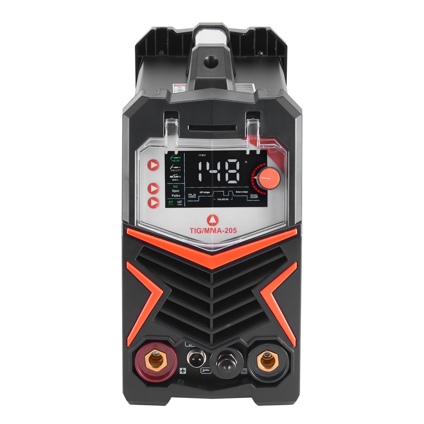 TIG Welder, 205A 3-In-1 Welding Machine (Large LED Display)- DC TIG/DC Pulse TIG/MMA(Stick), Electric Welder with IGBT Inverter High-Frequency Start