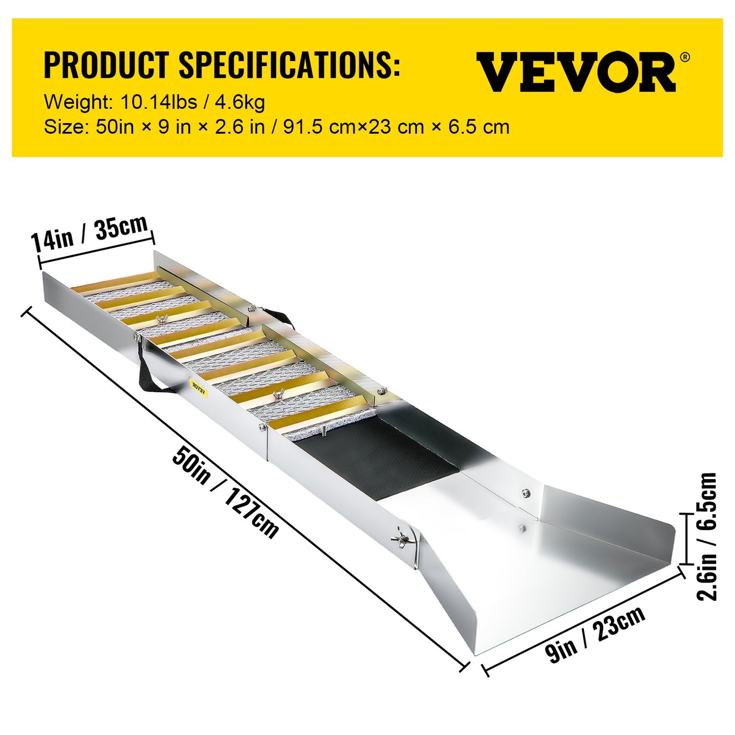 Faltbare Goldwaschrinne aus Aluminiumlegierung, kompakte 50-Zoll-Goldwaschrinne, leichte Goldwaschanlage, tragbare Goldwaschrinne mit Moos, Fluss, Bach, Goldwaschen, Prospektion, Baggern