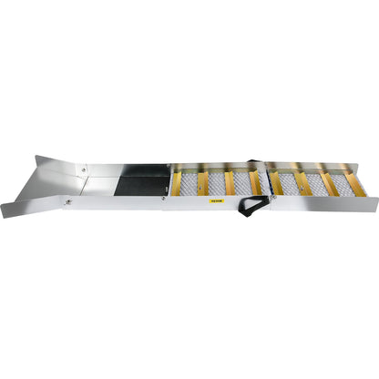 Faltbare Goldwaschrinne aus Aluminiumlegierung, kompakte 50-Zoll-Goldwaschrinne, leichte Goldwaschanlage, tragbare Goldwaschrinne mit Moos, Fluss, Bach, Goldwaschen, Prospektion, Baggern