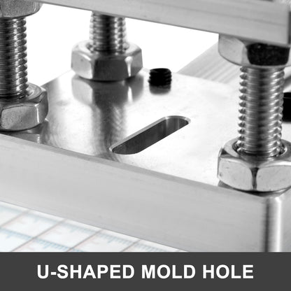 10x13cm Hot Foil Stamping Machine Leather Embossing Machine Bronzing Machine Hot Stamping Machine with Positioning Slider for PVC Leather Pu and Paper (10x13cm)