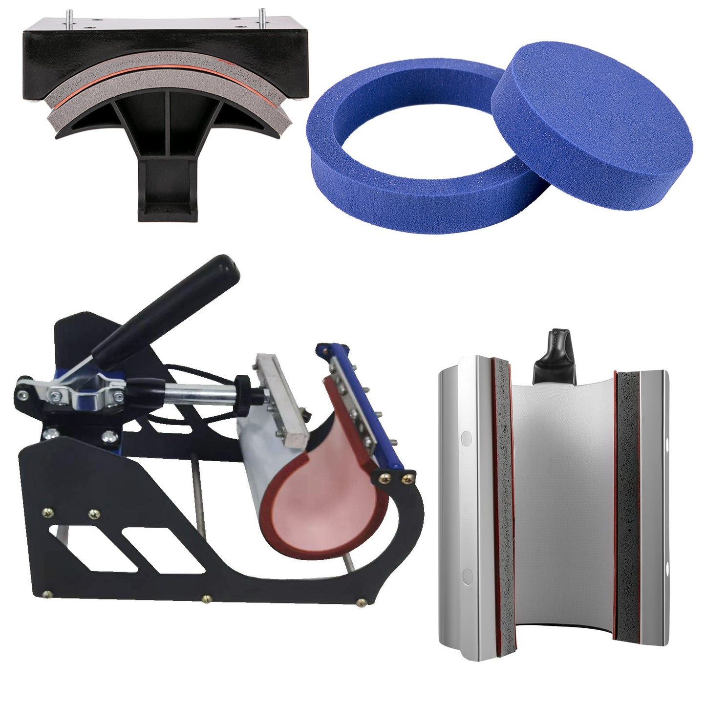 Heat Press Machine 12 x 15 Inch 6 In 1 Heat Press 360° Rotation Swing Away Heat Press 1000W Sublimation Machine 6 In 1 Black Shirt Printing Machine Dual-Tube Heating for DIY Mugs Cap T-Shirts