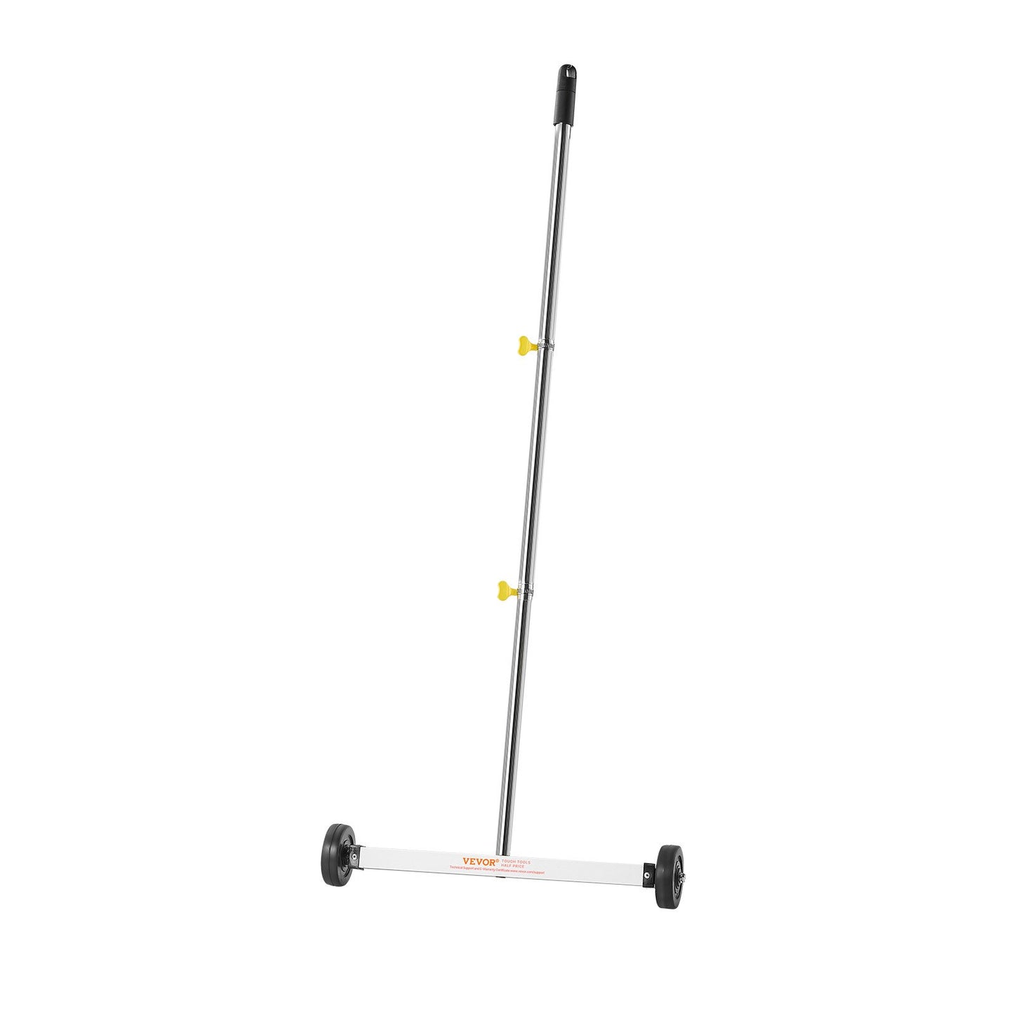 Magnetic Sweeper with Wheels, 43 cm, 4.5 kg Load Capacity, Lightweight Magnetic Pickup Sweeper with Adjustable Handle, Pick Up Nails and Screws, Easy Cleanup for Garages, Roofing Projects