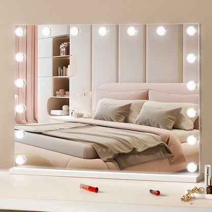 Hollywood Vanity Mirror With Lights w/ USB Type C Desktop Wallmount 59.9 cm