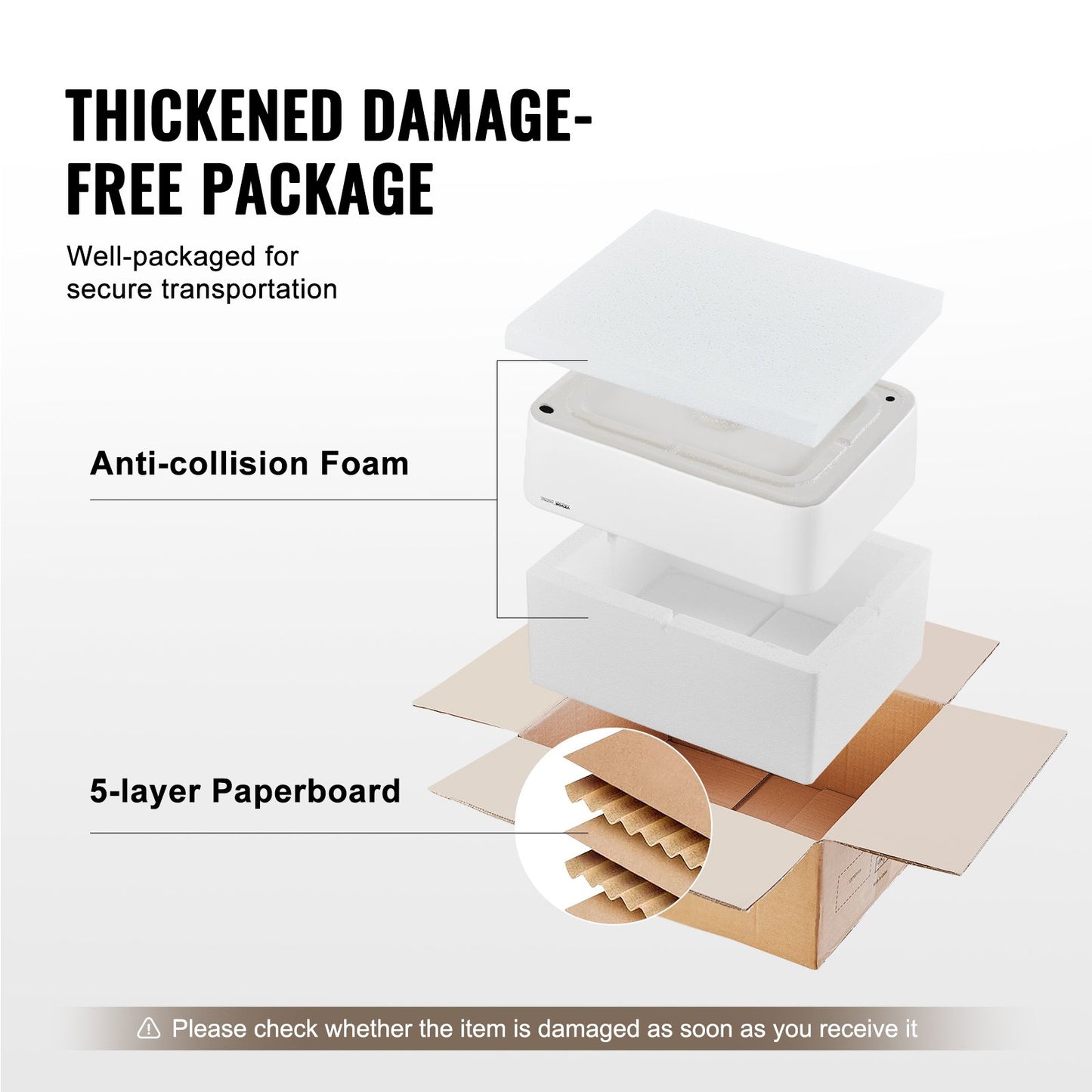 Rectangle Vessel Sink, 19" x 14.7" Bathroom Vessel Sink Countertop, White Ceramic Bathroom Sinks Above Counter, Modern Style, Bright and Elegant, Well-Packaged for Bathroom, Hotel, Toilet, RV