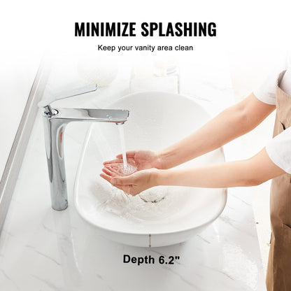 Oval Vessel Sink, 23.3" x 14.2" Bathroom Vessel Sink Bowl Countertop, White Ceramic Bathroom Sinks Above Counter, Bowl Sink with Modern Style, Well-Packaged for Bathroom, Hotel, Toilet, RV