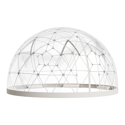 Garden Dome Igloo, 3.6 x 2.2 m Outdoor Clear Bubble Tent for 4-7 Person, Weatherproof Geodesic Dome Greenhouse with Window, PVC Igloo Tent for Backyard Patios Camping Party Wedding