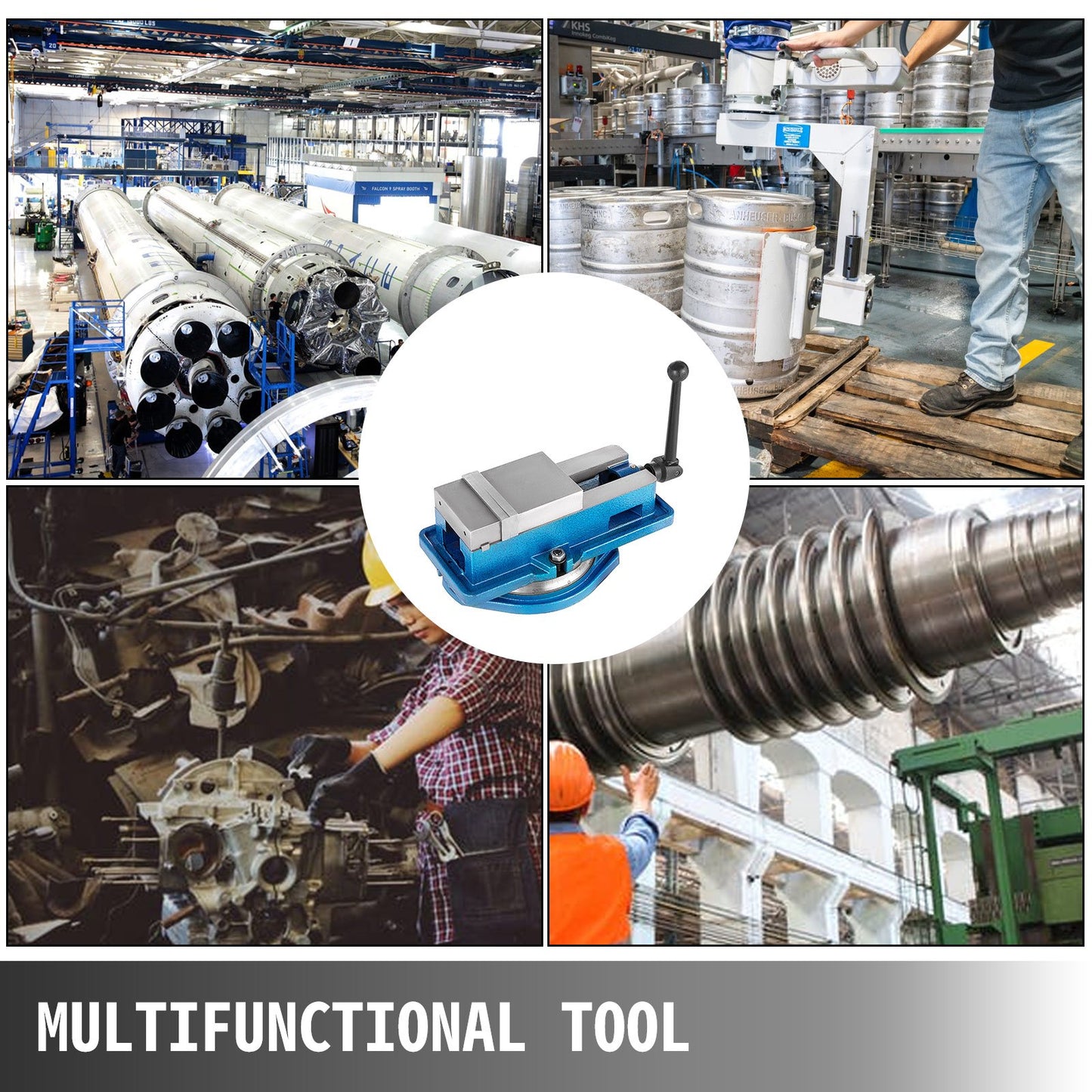 Precision Milling Machine Vise 4 Inch Accu Lock Swivel Base Clamping Vise 360 Degrees Scale Bench Vice Clamp 100mm Width for Milling Drilling Machine Precision Parts Finishing