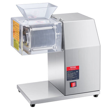 Meat Cutter Machine, 850W Meat Slicer, 551 lb/h Commercial Meat Cutting Machine Stainless Steel, 5 mm Thickness, Detachable Blades, Electric Food Slicer for Home Kitchen Restaurant Supermarket