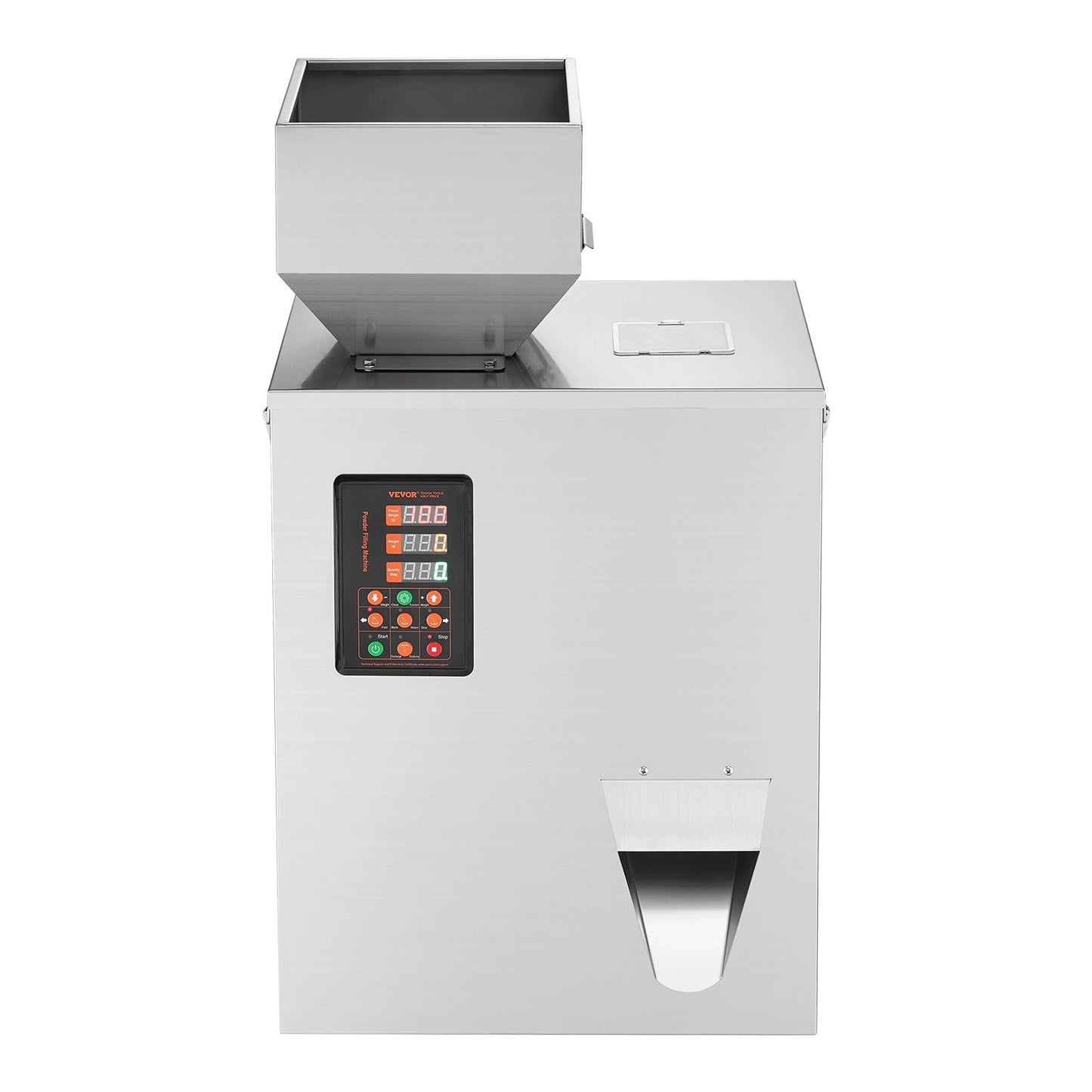 Pulverabfüllmaschine, 0,022–1,1 lbs/10–500 g, automatische intelligente Partikelwiege- und Abfüllmaschine, Flaschen- und Beutelabfüller, Partikelspender für Tee, Samen, Getreide, Mehl, Bohnen und Glitzer