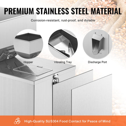 Powder Filling Machine, 0.002-0.22lbs/1-100g, Automatic Intelligent Particle Weighing Filling Machine, Bottle Bag Powder Filler Particle Dispenser for Tea Seeds Grains Powder Flour Beans Glitter