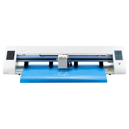 Cutting Machine, Automatic Edge Detection Vinyl Cutter Machine with Two Types of Blades, Design Software and Materials, Compatible with Multiple File Formats, for Creating Customized DIY Crafts