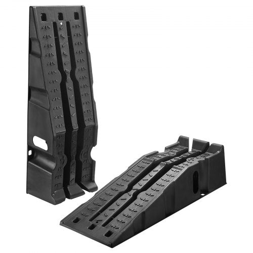 Car Ramps, 2 PCS 7257 kg GVW Capacity, 170 mm Lift Height, Portable High Profile Car Service Ramps for Home Garage Maintenance and Oil Changes, Heavy Duty for Truck SUV Vehicle Repair, Black