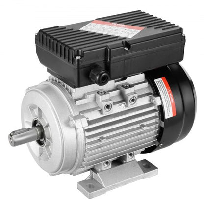 0.55KW Electric Motor 1400 rpm, AC 220~240V 4.5A, 80, B3 Frame, Air Compressor Motor Single Phase, 19mm Keyed Shaft, CW/CCW Rotation for Agricultural Machinery and General Equipment