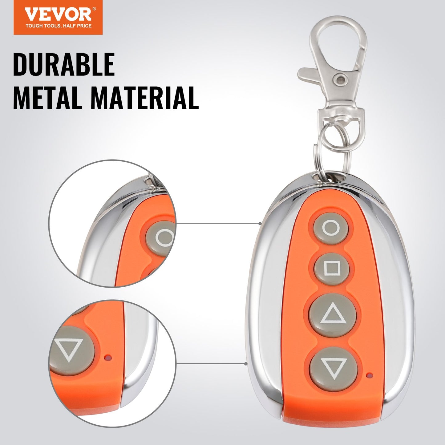 Sliding Gate Opener Remote, 40 Meters Range, 4-Button Automatic Gate Opener Remote, Remotes for Garage Door Openers, Multi-Code Electric Rolling Driveway-Gate Closer Smart Key Security Kit