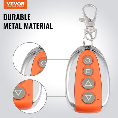 Sliding Gate Opener Remote, 40 Meters Range, 4-Button Automatic Gate Opener Remote, Remotes for Garage Door Openers, Multi-Code Electric Rolling Driveway-Gate Closer Smart Key Security Kit