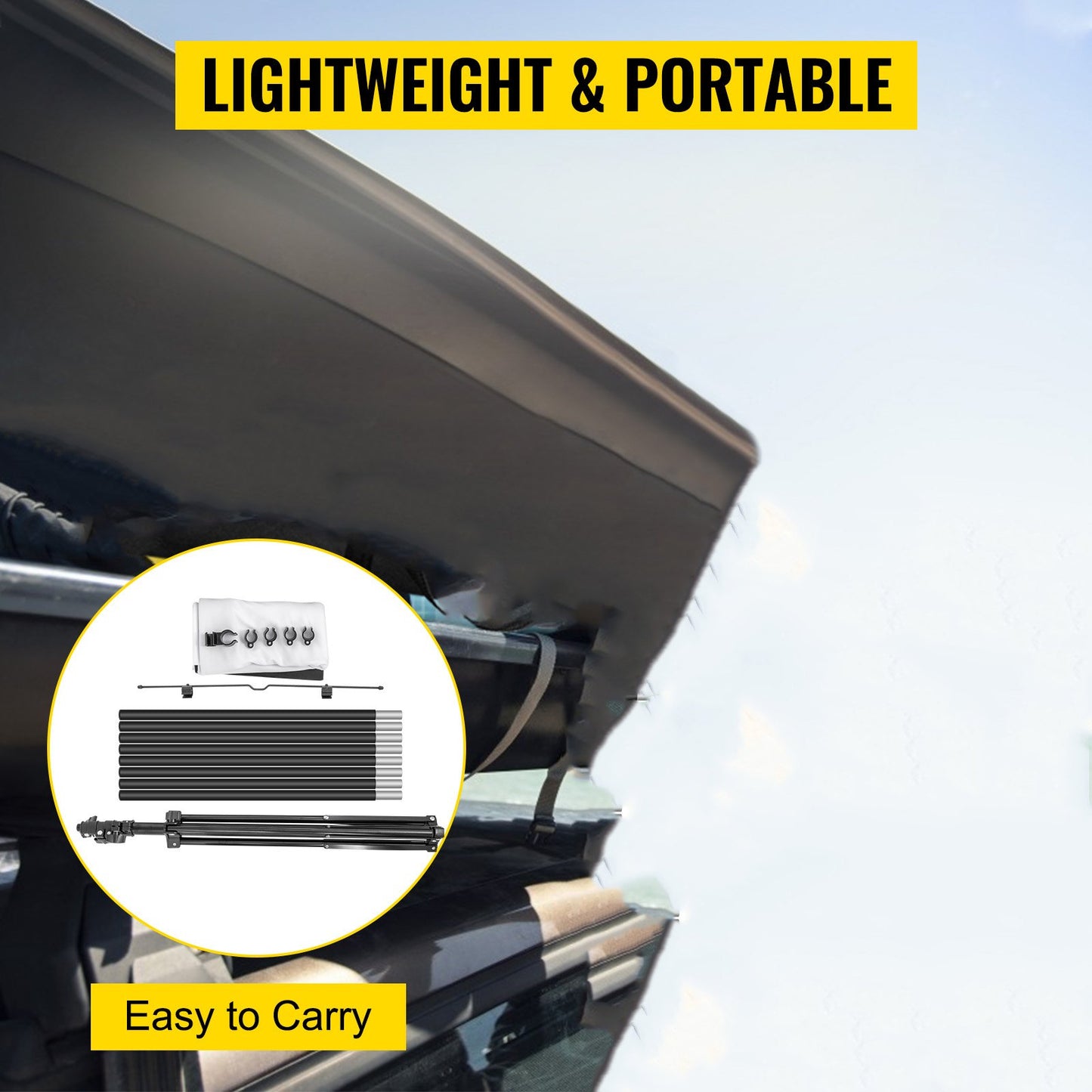 Tripod Projector Screen with Stand 60 inch 16:9 4K HD Projection Screen Stand Wrinkle-Free Height Adjustable Portable Screen for Projector Indoor & Outdoor for Movie, Home Cinema, Gaming, Office