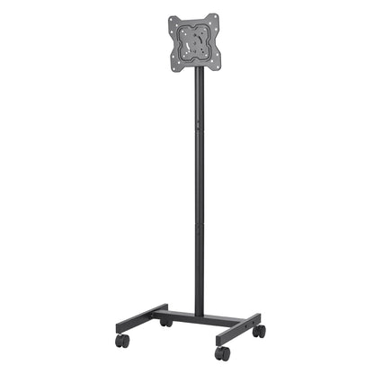 Rolling TV Stand, Mobile TV Cart for 17-55 Inch Screens, Portrait to Landscape, Portable TV Stand with Wheels Holds up to 44 lbs for Living Room, Bedroom, Office, Outdoor, Max VESA 200x200mm