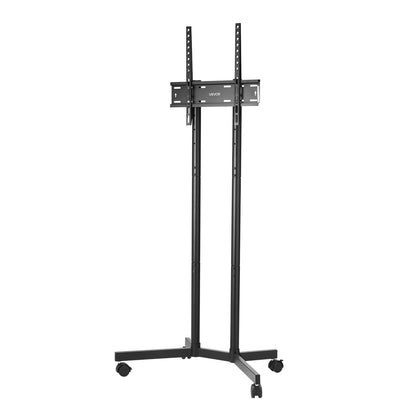 Rolling TV Stand, Mobile TV Cart for 32-65 Inch Screens, Height Adjustable, Portable Monitor Stand with Wheels Holds up to 88 lbs for Living Room, Bedroom, Office, Outdoor, Max VESA 400x400mm