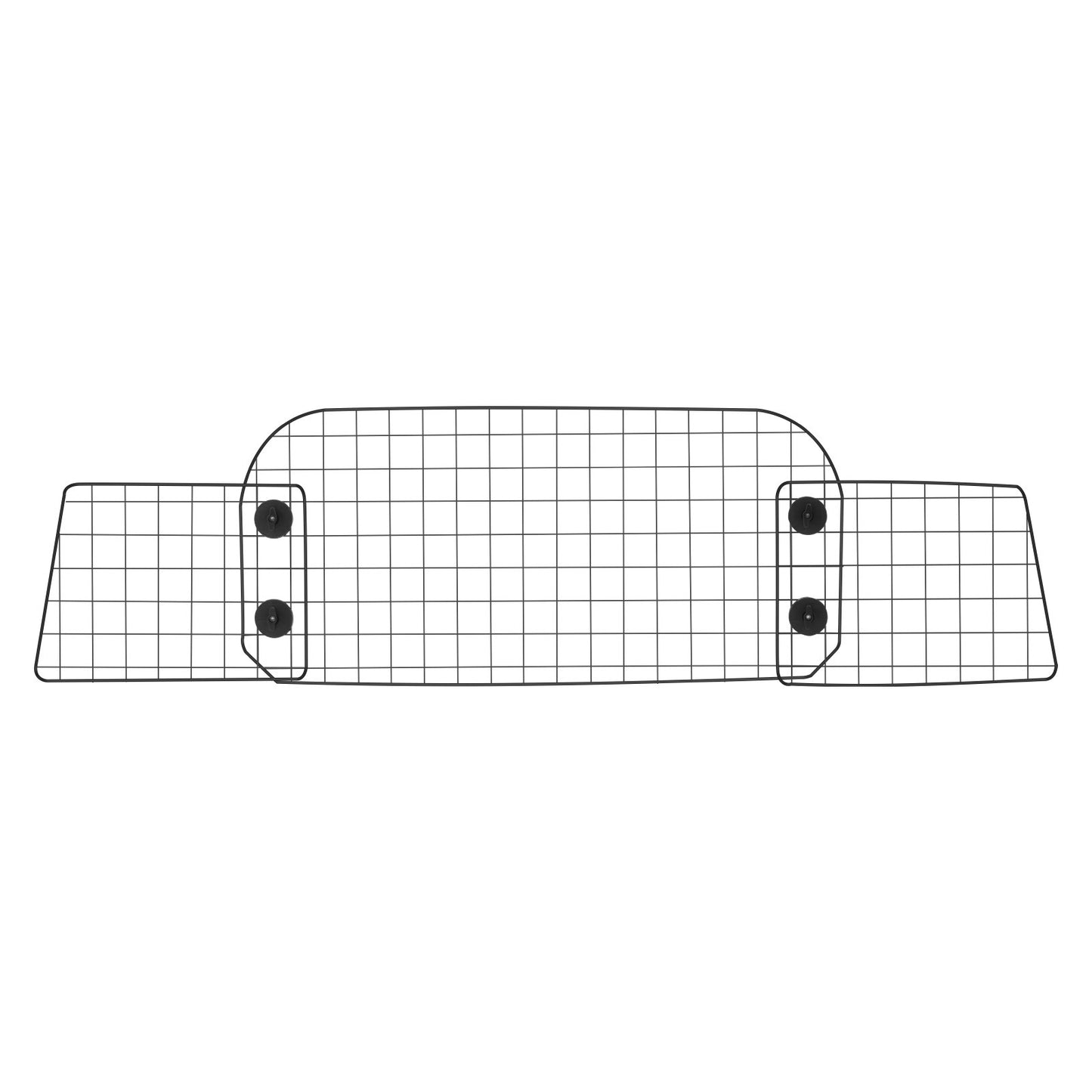 Hundetrenngitter fürs Auto, 90-154 cm verstellbare Trennwand für den Vordersitz, universell passendes, robustes Drahtgeflecht-Trennnetz für Hunde, Fahrzeug-Haustiertrenngitter für Limousinen, LKWs und SUVs