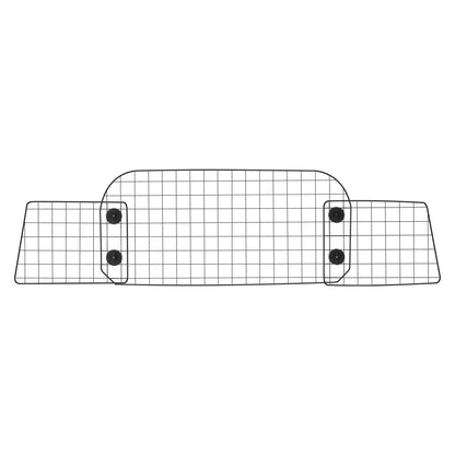 Hundetrenngitter fürs Auto, 90-154 cm verstellbare Trennwand für den Vordersitz, universell passendes, robustes Drahtgeflecht-Trennnetz für Hunde, Fahrzeug-Haustiertrenngitter für Limousinen, LKWs und SUVs